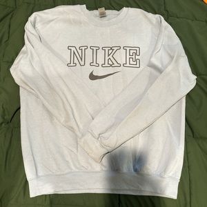 Blue Nike crew neck